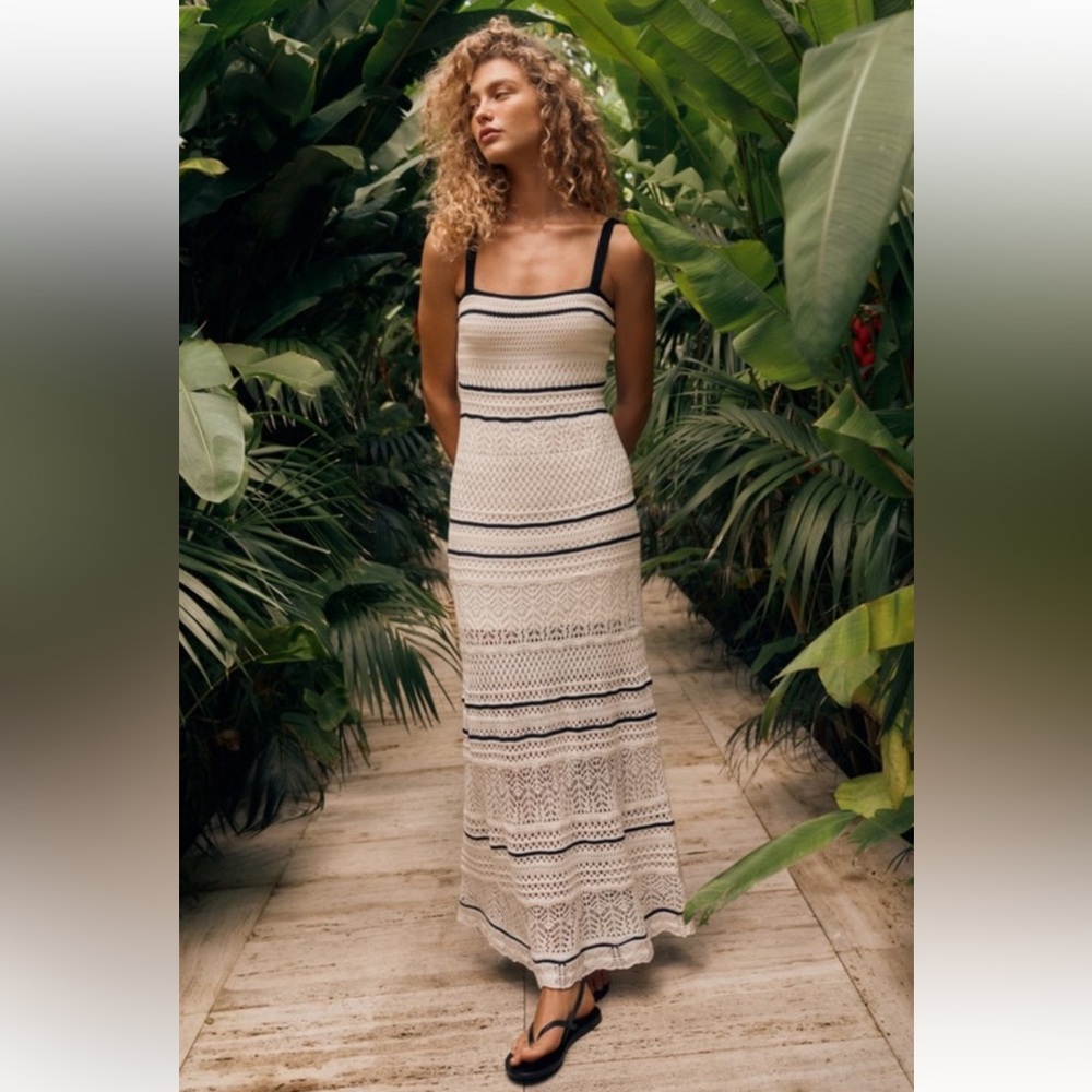 Abercrombie & Fitch Crochet-Style Maxi Dress
